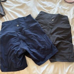 lululemon athletica Navy and Black Bike Shorts